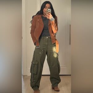 NEW Cult Gaia x Gap Olive Cargo Pant